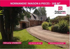 maison à la vente -   76340  AUBERMESNIL AUX ERABLES, surface 168 m2 vente maison - UBI433735160